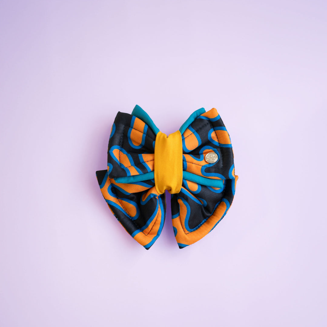 Plushy Bow - Orange Splash