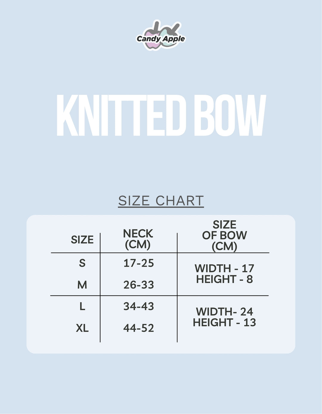 Knitted Bow - Blue Lagoon