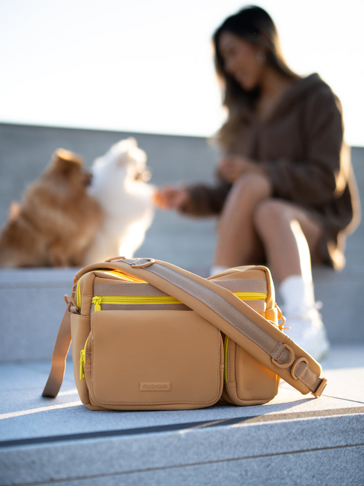 STROLL &amp; GO (2-WAY) BAG (CARAMEL)