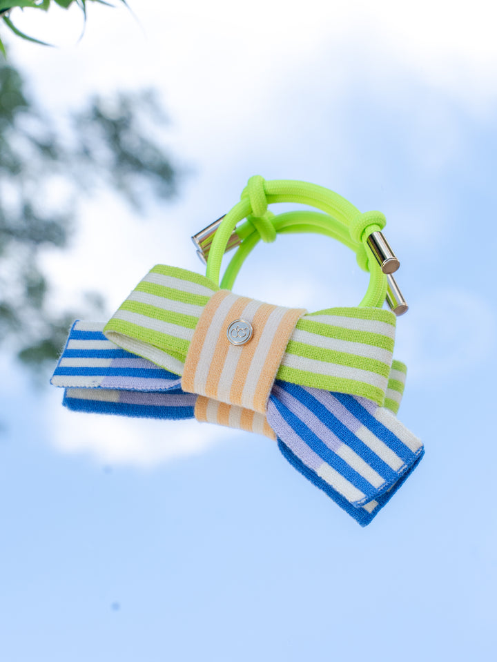 Knitted Bow - Lime Crush