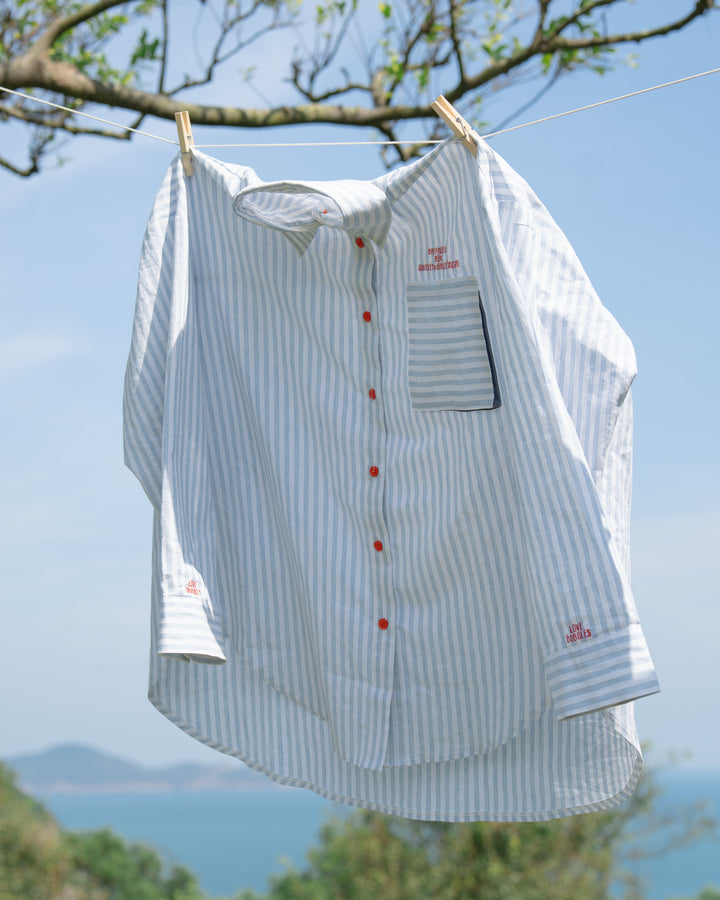 SKYLINE STRIPES LINEN SHIRT