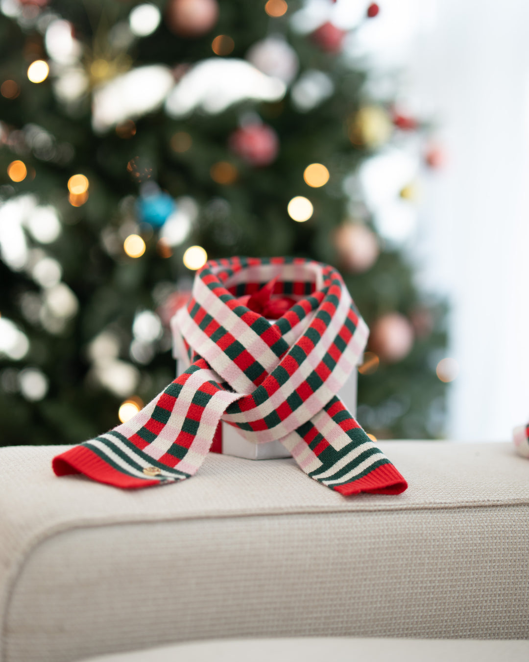 MERRY & BRIGHT CHECKERED SCARF