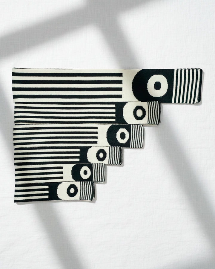 WINTER SCARF - BLACK & WHITE STRIPE