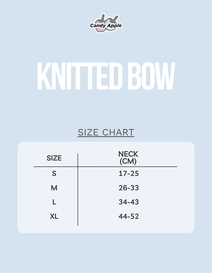 Knitted Bow - MANGO PUNCH