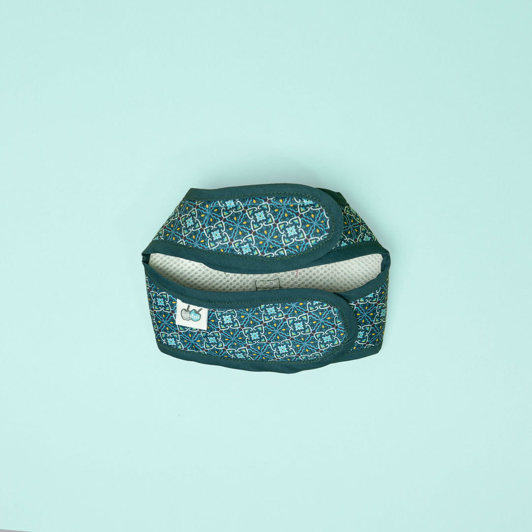 Velcro Harness - Turquoise Moroccan Print