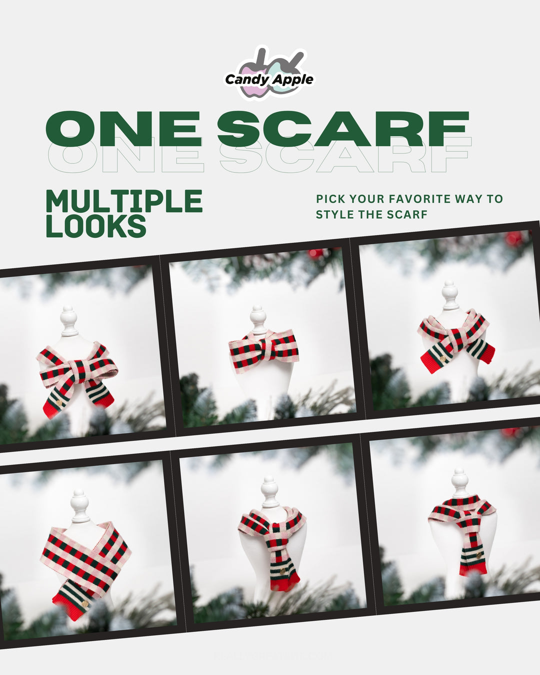 MERRY & BRIGHT CHECKERED SCARF